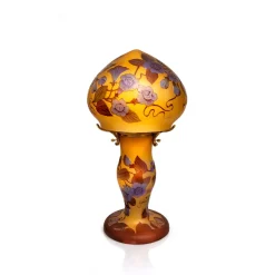 Vessière Cristaux Lampes Pâte De Verre|Lampes Cristal|Lampe pâte de verre art nouveau n°4 Tip Gallé