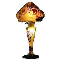Vessière Cristaux Luminaires|Lampes Pâte De Verre|Lampe pâte de verre art nouveau n°14 Tip Gallé
