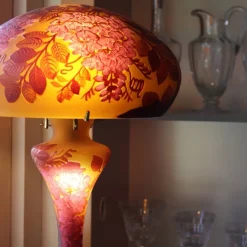 Vessière Cristaux Luminaires|Lampes Pâte De Verre|Lampe pâte de verre art nouveau F1 Tip Gallé