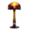 Vessière Cristaux Luminaires|Lampes Pâte De Verre|Lampe pâte de verre tip gallé décor marin