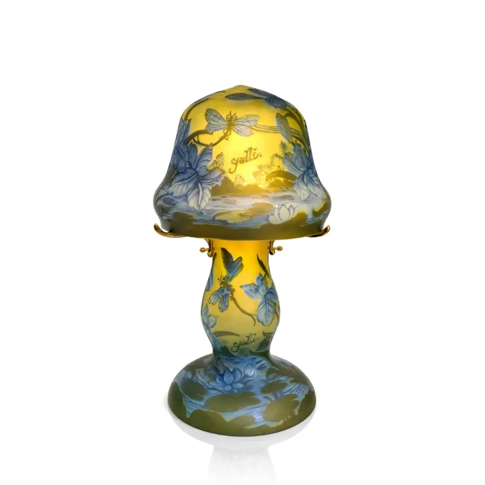 Vessière Cristaux Luminaires|Lampes Pâte De Verre|Lampe pâte de verre Tip Gallé N°20