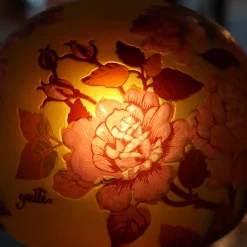 Vessière Cristaux Luminaires|Lampes Pâte De Verre|Lampe pâte de verre Tip Gallé N°18