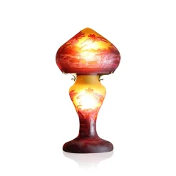 Vessière Cristaux Luminaires|Lampes Pâte De Verre|Lampe pâte de verre Tip Gallé N°19