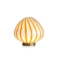 Vessière Cristaux Lampes Cristal|Luminaires|Lampe shesnut en verre spirale