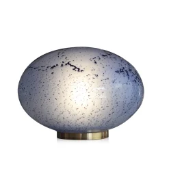 Vessière Cristaux Luminaires|Lampes Cristal|Lampe spendor en verre bleu