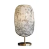 Vessière Cristaux Luminaires|Lampes Cristal|Lampe symphonie en verre incolore et or