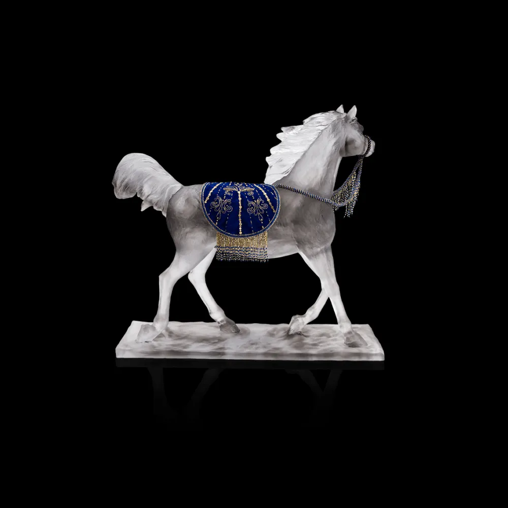 Vessière Cristaux Editions D’Art|Bestiaire|Le majestueux cheval imperial Daum