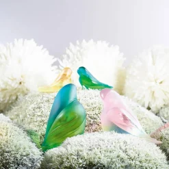 Vessière Cristaux Bestiaire|Animaux Cristal|Les fiancés vert jaune pm daum par pierre-yves rochon