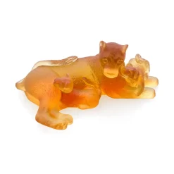 Vessière Cristaux Bestiaire|Animaux Cristal|Lionne et lionceaux daum