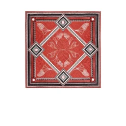 Vessière Cristaux Foulards Baccarat|Louxor carre twill de soie baccarat