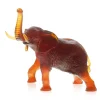 Vessière Cristaux Bestiaire|Animaux Cristal|Éléphant ambre j.f leroy daum