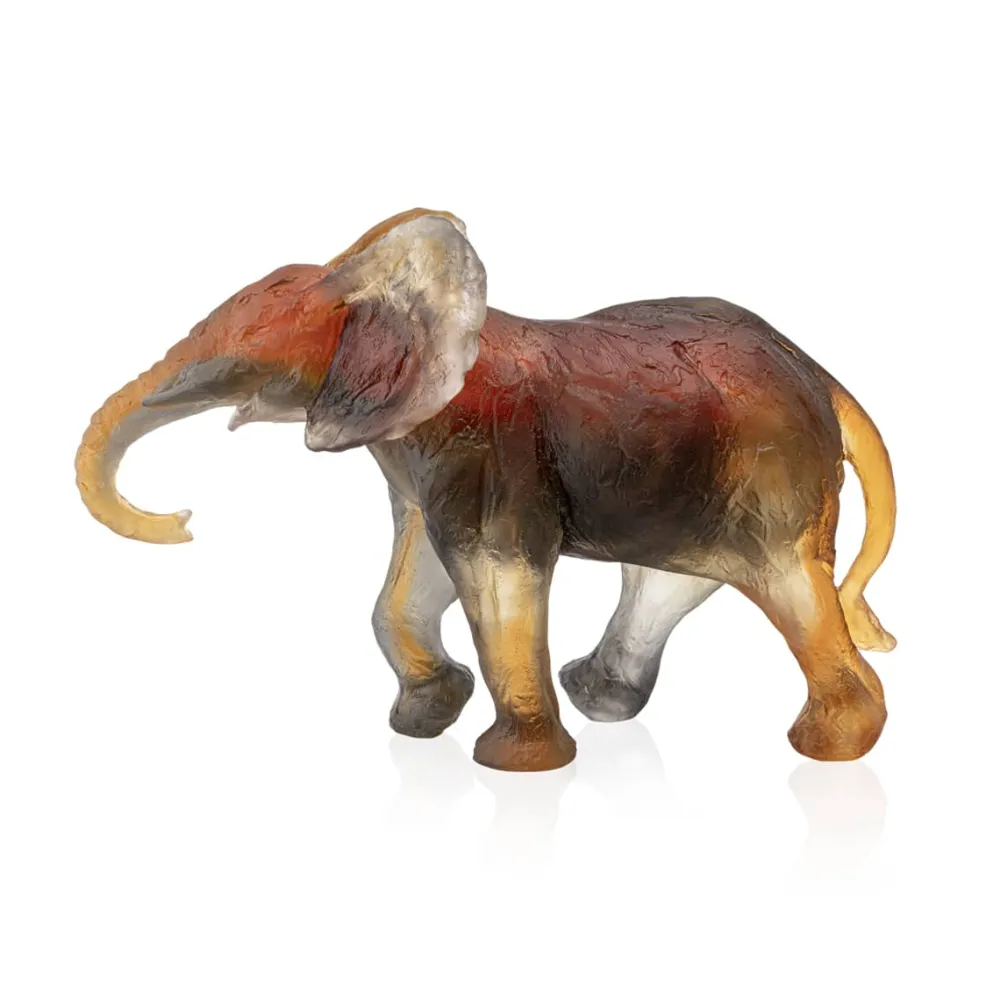 Vessière Cristaux Bestiaire|Animaux Cristal|Éléphant Savana GM de Isabelle Carabantes Daum