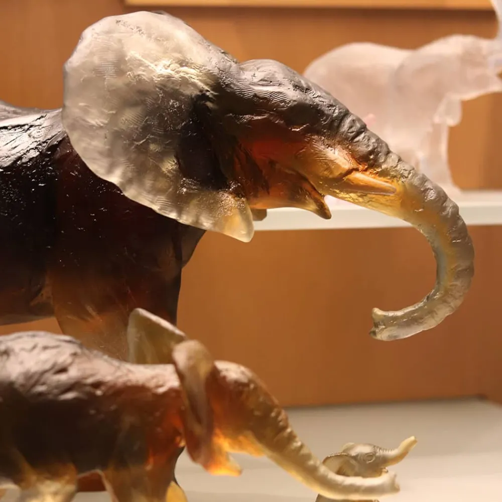 Vessière Cristaux Bestiaire|Animaux Cristal|Éléphant Savana GM de Isabelle Carabantes Daum