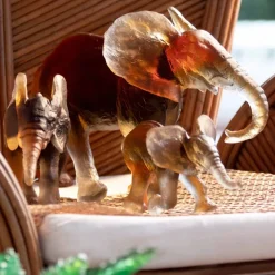 Vessière Cristaux Bestiaire|Animaux Cristal|Éléphant Savana MM de Isabelle Carabantes Daum