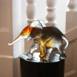 Vessière Cristaux Bestiaire|Animaux Cristal|Éléphant Savana MM de Isabelle Carabantes Daum