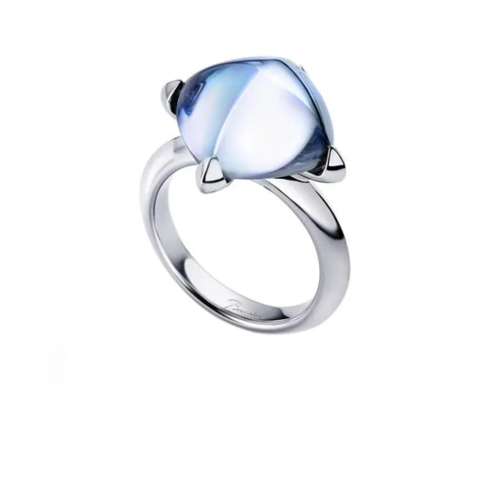 Vessière Cristaux Bijoux|Bagues Cristal|Médicis bague aqua miroir baccarat