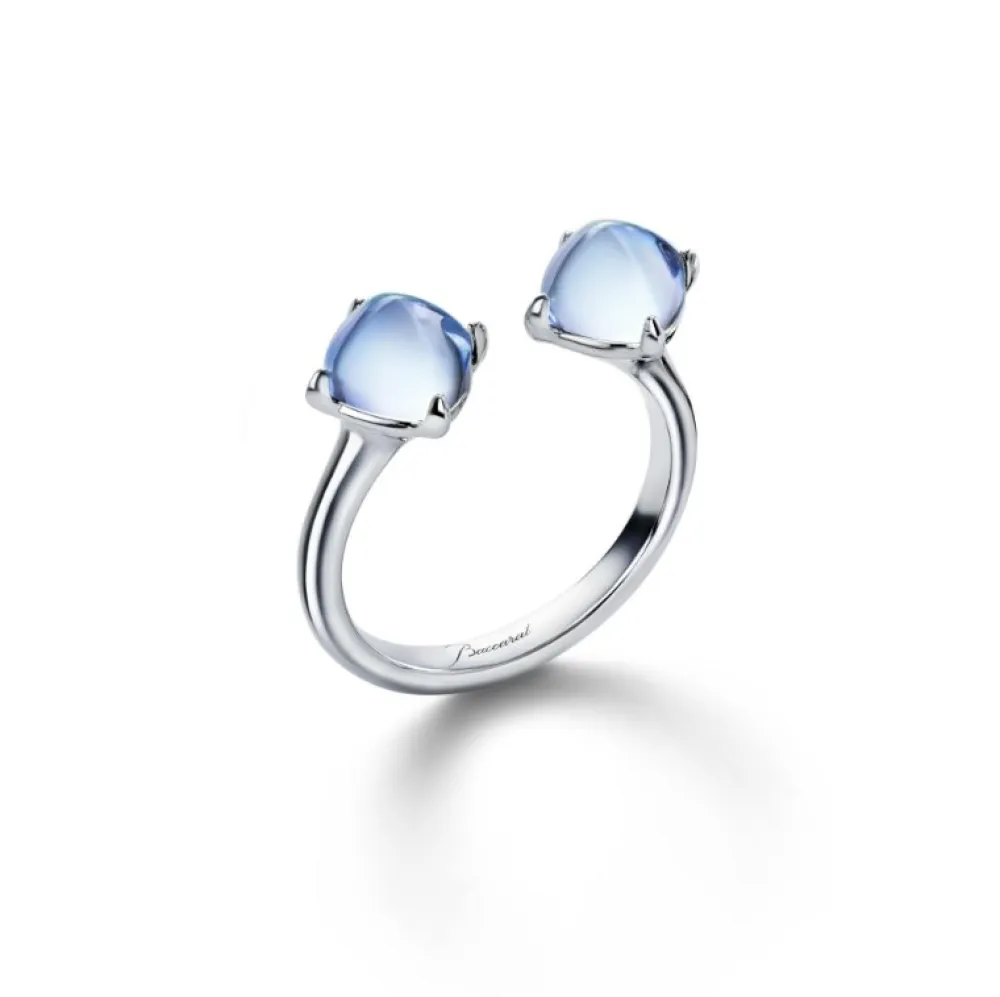 Vessière Cristaux Bijoux|Bagues Cristal|Médicis bague toi&moi baccarat