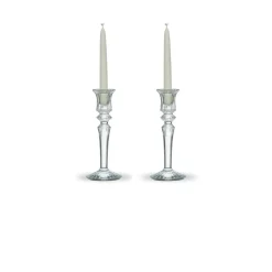 Vessière Cristaux Photophores, Bougeoirs Cristal|Coupes, Coupelles Et Photophores|Mille nuits coffret 2 bougœirs baccarat