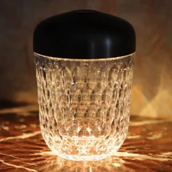Vessière Cristaux Lampes Cristal|Lustre Luminaire Saint-Louis|Mini baladeuse folia cuivré saint-louis