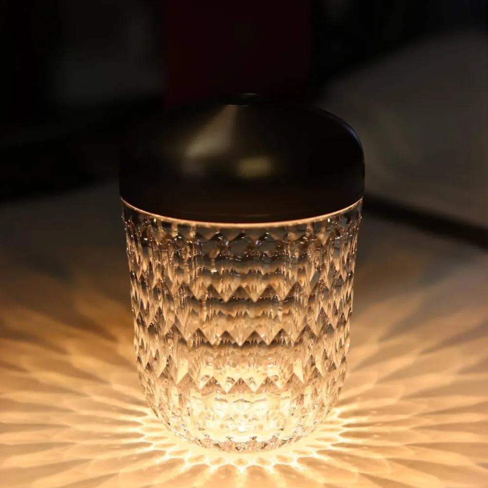 Vessière Cristaux Lampes Cristal|Lustre Luminaire Saint-Louis|Mini baladeuse folia cuivré saint-louis