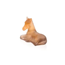 Vessière Cristaux Animaux Cristal|Bestiaire|Mini poulain ambre gris daum