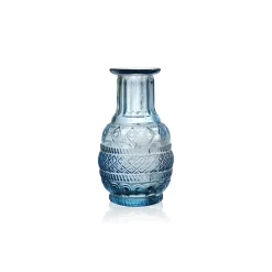 Vessière Cristaux Vases Cristal Couleur|Vases|Mini vase en verre bleu clair N°3