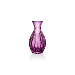 Vessière Cristaux Vases Cristal Couleur|Vases|Mini vase en verre parme N°8