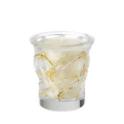 Vessière Cristaux Coupes, Coupelles Et Photophores|Bougies Lalique|Océans « édition or », bougie parfumée cristal lalique