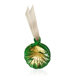 Vessière Cristaux Décoration|Ornements Cristal|Ornement de Venise à l’or vert – 5 EX