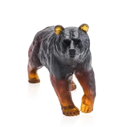 Vessière Cristaux Sculptures Cristal|Editions D’Art|Ours brun daum