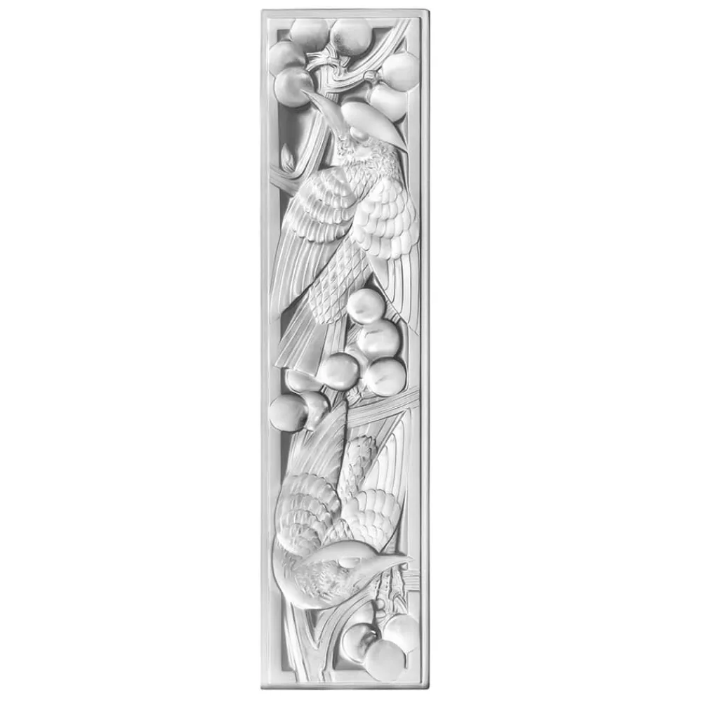 Vessière Cristaux Sculptures Et Figurines|Panneau décoratif Merles et Raisins Lalique