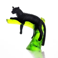 Vessière Cristaux Bestiaire|Animaux Cristal|Panthère noire sur arbre daum