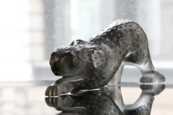 Vessière Cristaux Sculptures Et Figurines|Bestiaire|Panthère zeila grise gm lalique
