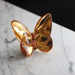 Vessière Cristaux Bestiaire|Animaux Cristal|Papillon or baccarat