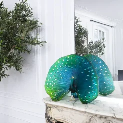 Vessière Cristaux Editions D’Art|Bestiaire|Parade du paon daum par madeleine van der knoop