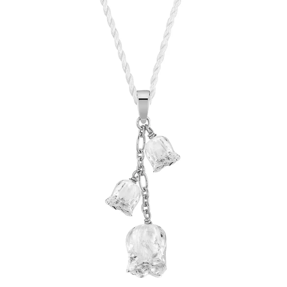 Vessière Cristaux Bijoux|Pendentifs Cristal|Pendentif 3 muguets lalique