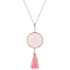 Vessière Cristaux Pendentifs Cristal|Pendentifs|Pendentif aréthuse rond rose Lalique