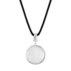 Vessière Cristaux Bijoux|Pendentifs Cristal|Pendentif cabochon vibrante lalique