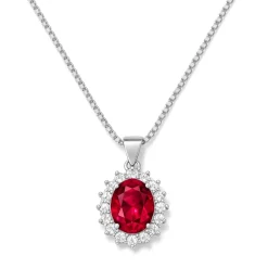 Vessière Cristaux Pendentifs Cristal|Pendentifs|Pendentif cristal rouge Rubis d’Antan