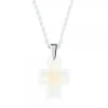 Vessière Cristaux Bijoux|Pendentifs Cristal|Pendentif croix opale lalique