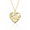 Vessière Cristaux Pendentifs Cristal|Pendentifs|Pendentif cœur arbre de vie