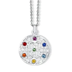 Vessière Cristaux Pendentifs Cristal|Pendentifs|Pendentif fleur chakra cristaux swarovski®