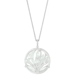 Vessière Cristaux Bijoux|Pendentifs Cristal|Pendentif fleur de neige lalique