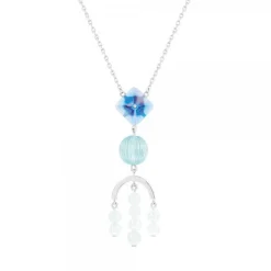 Vessière Cristaux Bijoux|Pendentifs Cristal|Pendentif long bleu charmante