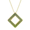 Vessière Cristaux Bijoux|Pendentifs Cristal|Pendentif losange panthère Lalique