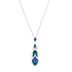 Vessière Cristaux Bijoux|Pendentifs Cristal|Pendentif paon lalique