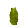 Vessière Cristaux Vases|Editions D’Art|Petit vase sand vert daum par christian ghion