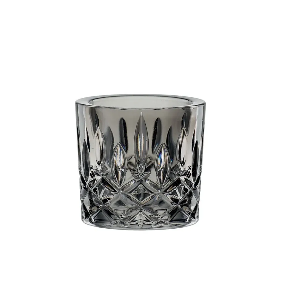 Vessière Cristaux Photophores, Bougeoirs Cristal|Coupes, Coupelles Et Photophores|Photophore cristal smoke noblesse nachtmann