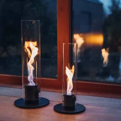 Vessière Cristaux Coupes, Coupelles Et Photophores|Lampes Cristal|Photophore feu de table spin 900 intérieur et extérieur