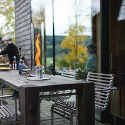 Vessière Cristaux Coupes, Coupelles Et Photophores|Lampes Cristal|Photophore feu de table spin 900 intérieur et extérieur